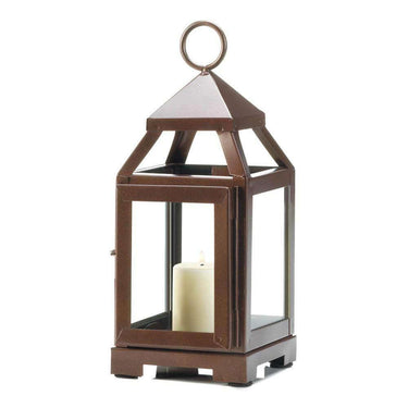 Copper Mini Contemporary Lantern - The Fox Decor